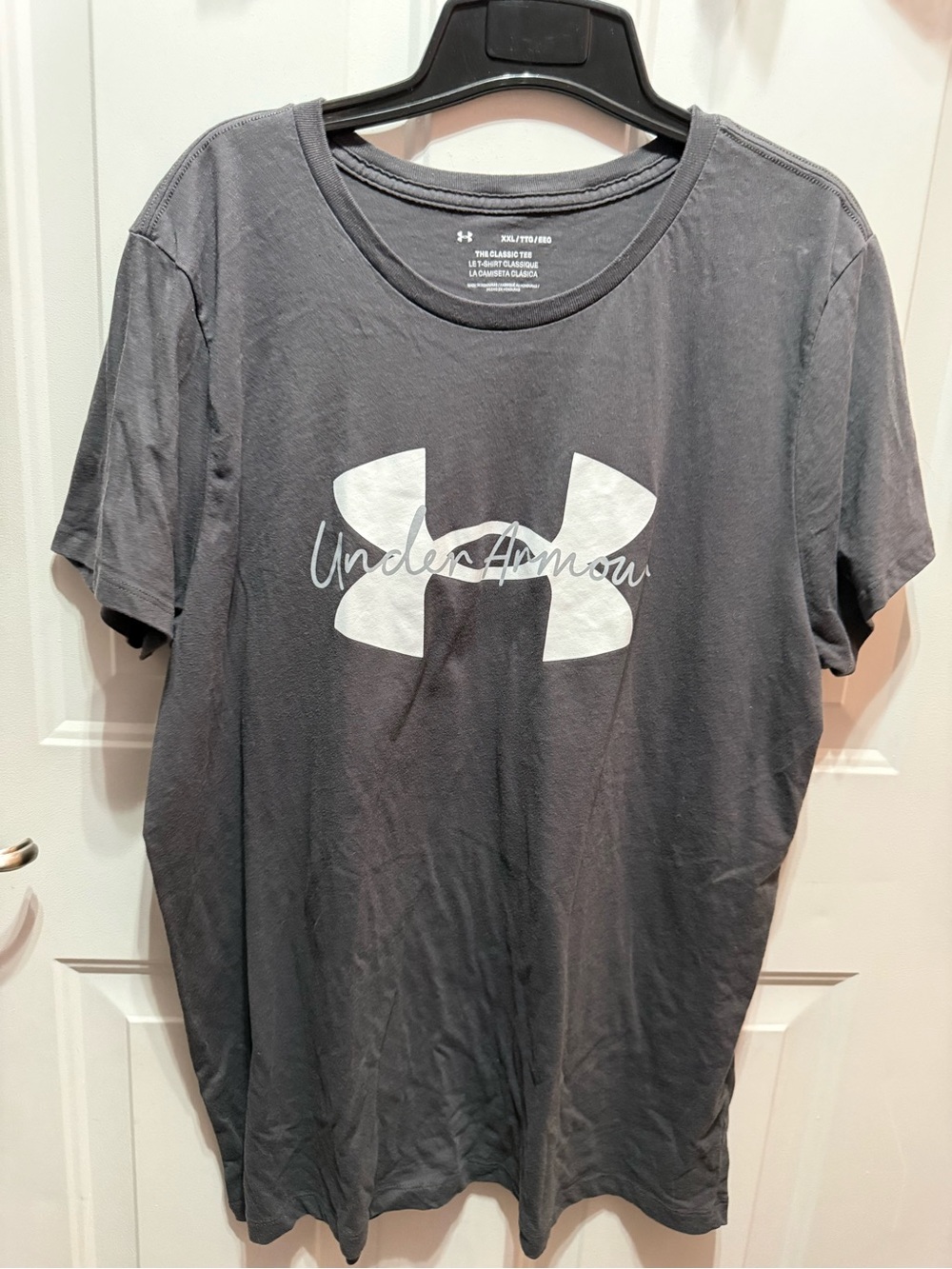 Under Armour The Classic Tee Men's Dark Grey Logo Short Sleeve Tee XXL